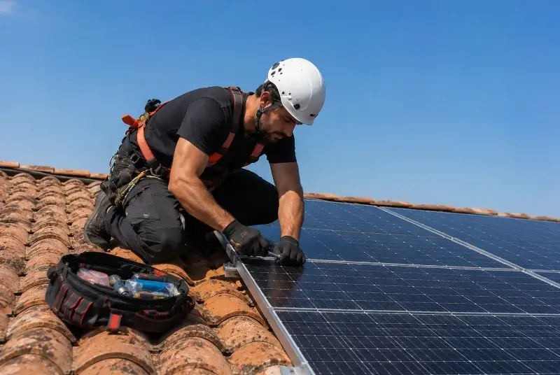 Maintenance et monitoring de panneaux solaires à Chef-Boutonne