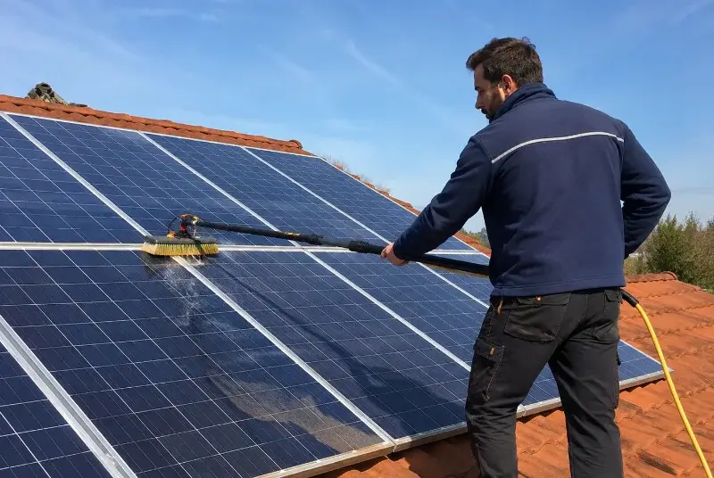 Nettoyage et entretien de panneaux solaires à Chef-Boutonne